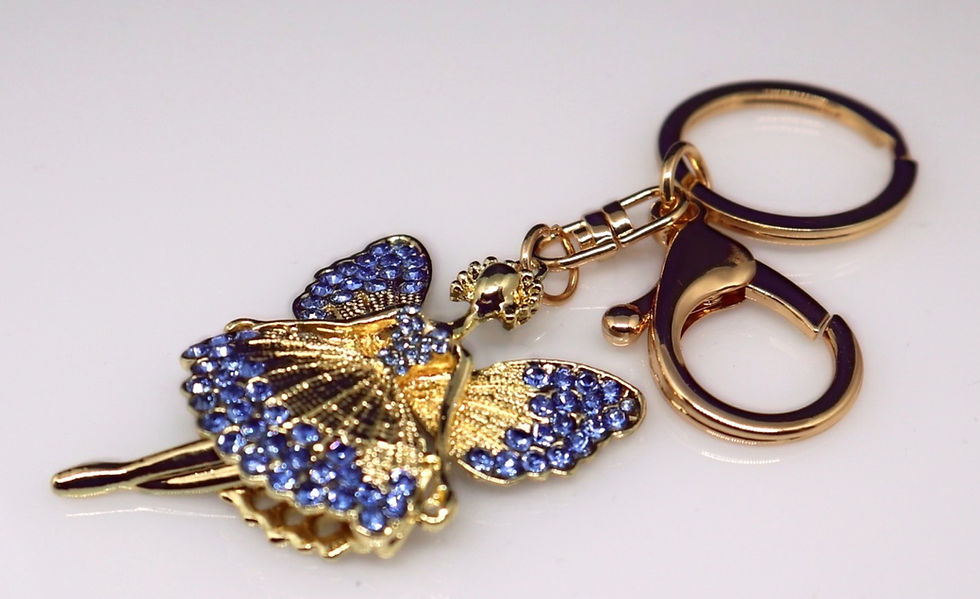 Thumbnail: Fairy Keyring, Diamante Key Chain, Bag Charm, Keyring holder