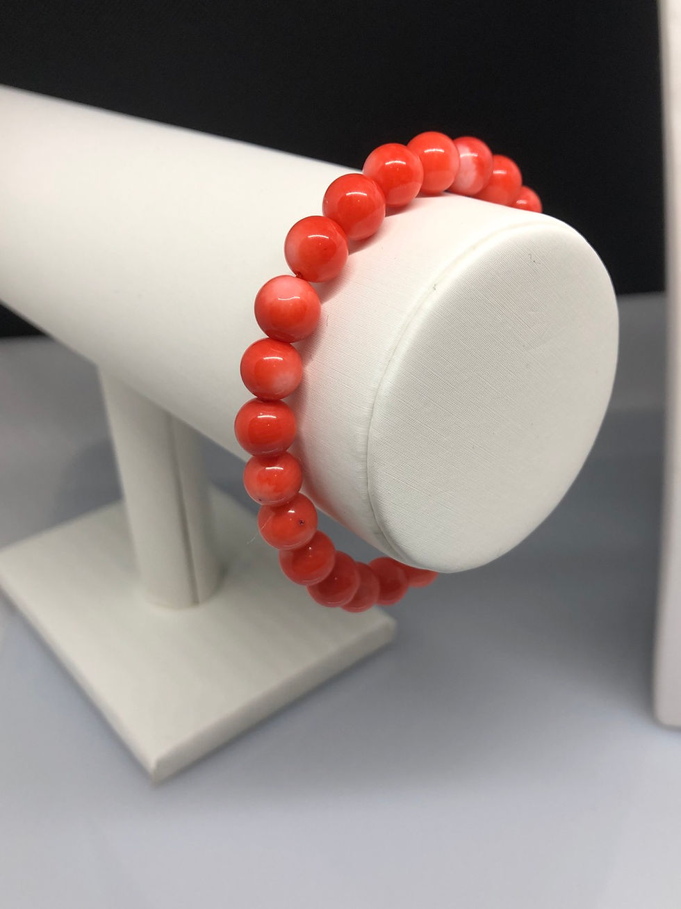 Thumbnail: Luxurious Coral Bead Jewellery Necklace Earring and Bracelet Set