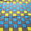 Thumbnail: African Print Fabric, Ankara Wax Fabric, Grey/Yellow/Blue Ankara Cotton 6 Yards