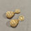 Миниатюра: Fashionable women’s gold-plated earrings