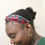 Thumbnail: Tweed Fabric Knotted Headband, Snow Flake Print Fabric Knotted Headband