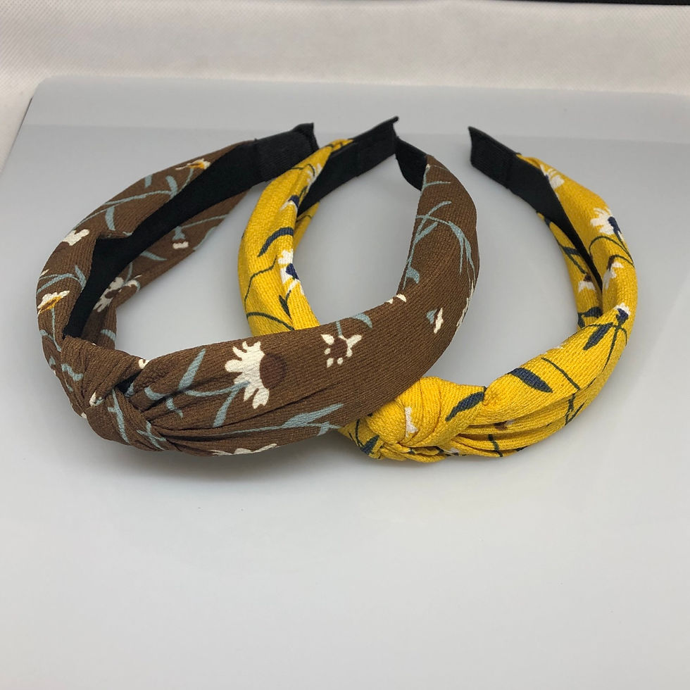 Thumbnail: Vintage Print Design Floral Knot Ladies Headband Womenswear