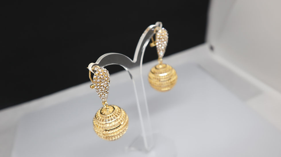 Миниатюра: Gold Plated Drop earring Cubic Zircon Dangle earring