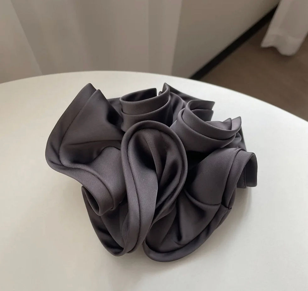 Miniatura: Handmade Large Satin Hair Scrunchie