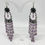 Miniaturbild: Purple Chandelier Bead Diamanté Dangle Earrings