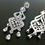 Thumbnail: Diamanté Crystal Dangle Drop Earrings