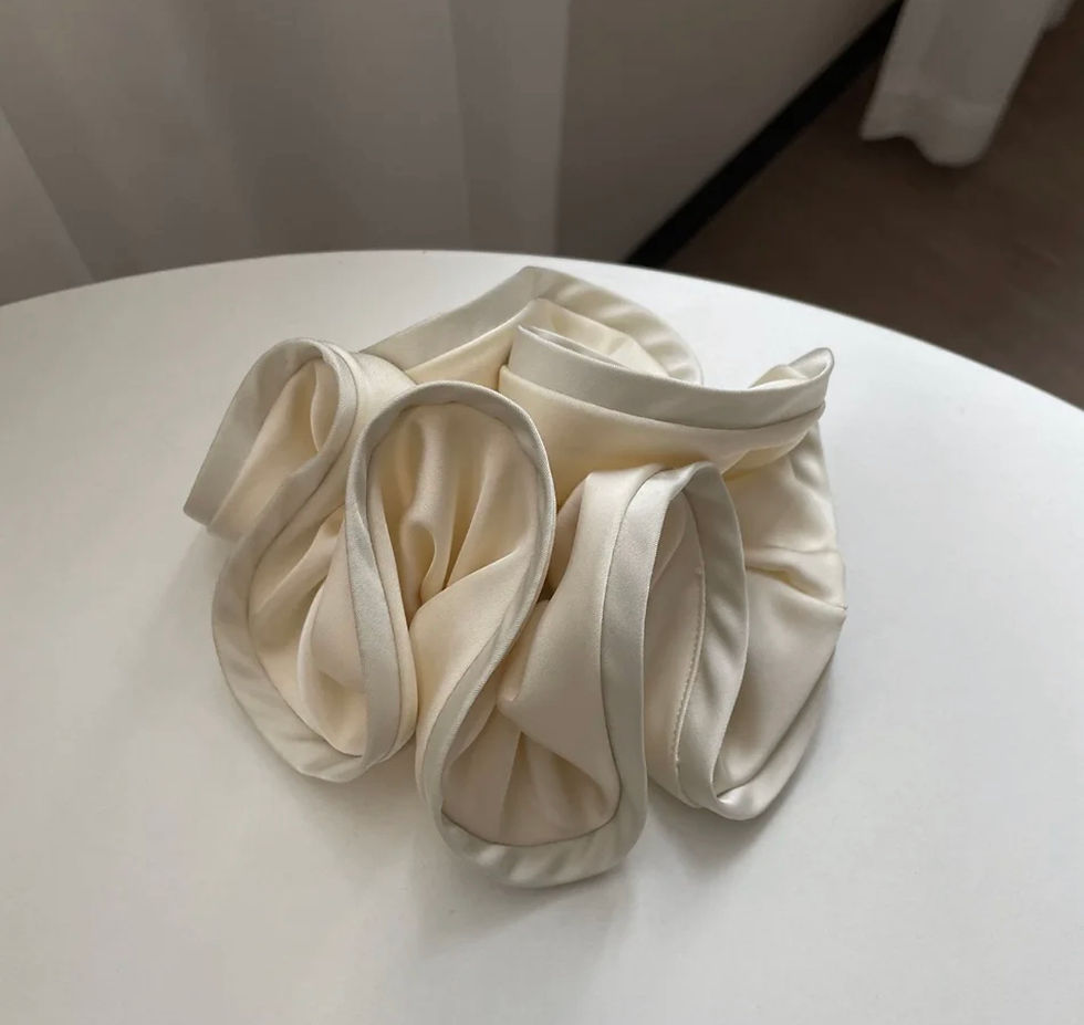 Thumbnail: Handmade Large Satin Hair Scrunchie
