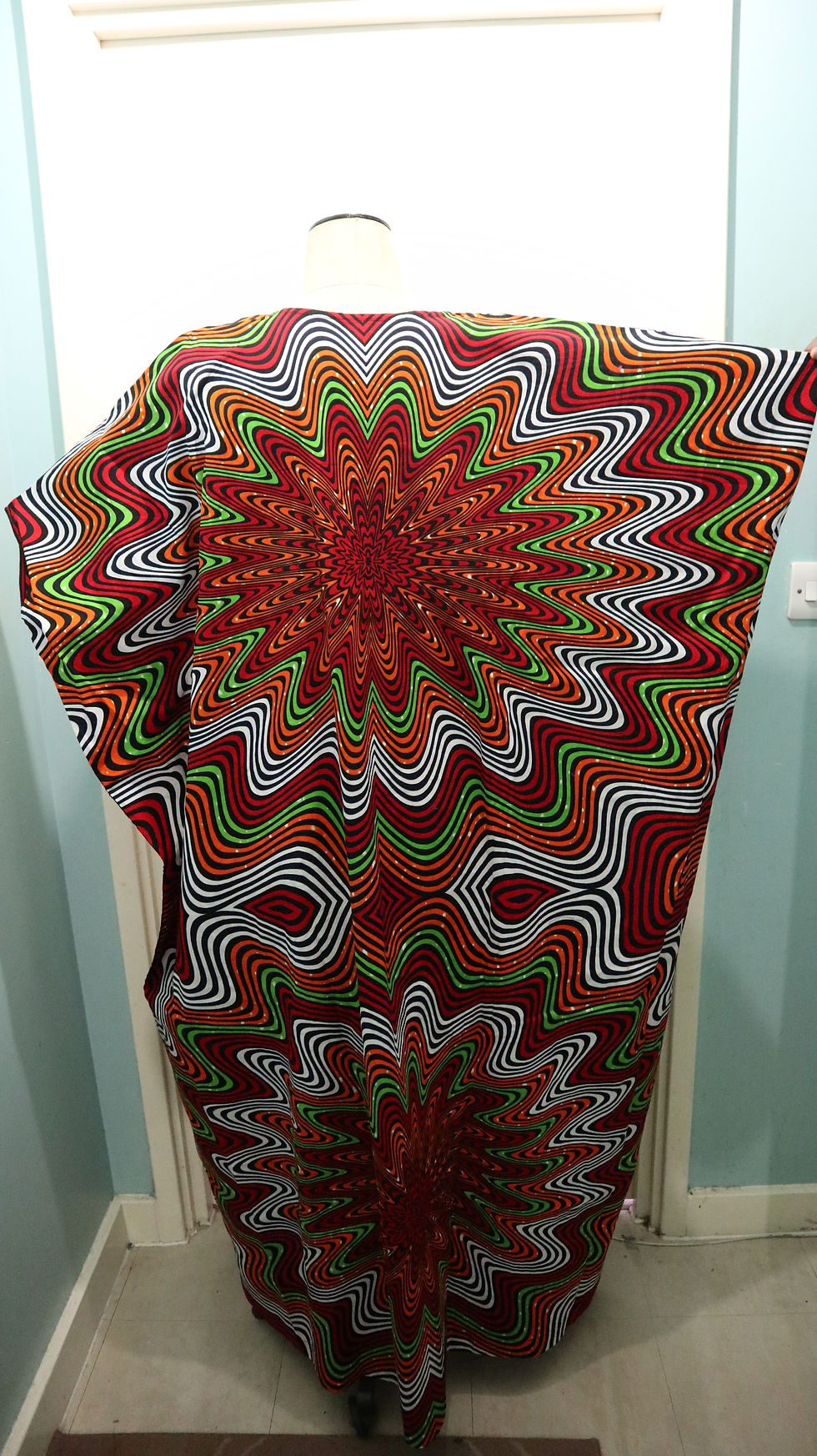 Miniatura: African Ankara One-Size Free Style Dress Womenswear 
