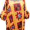 Thumbnail: Yellow Lace Trim Neckline Ankara Dress Womenswear 
