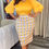 Miniaturbild: V-Neck Gathered Shoulder Balloon Sleeve Dress With Belt