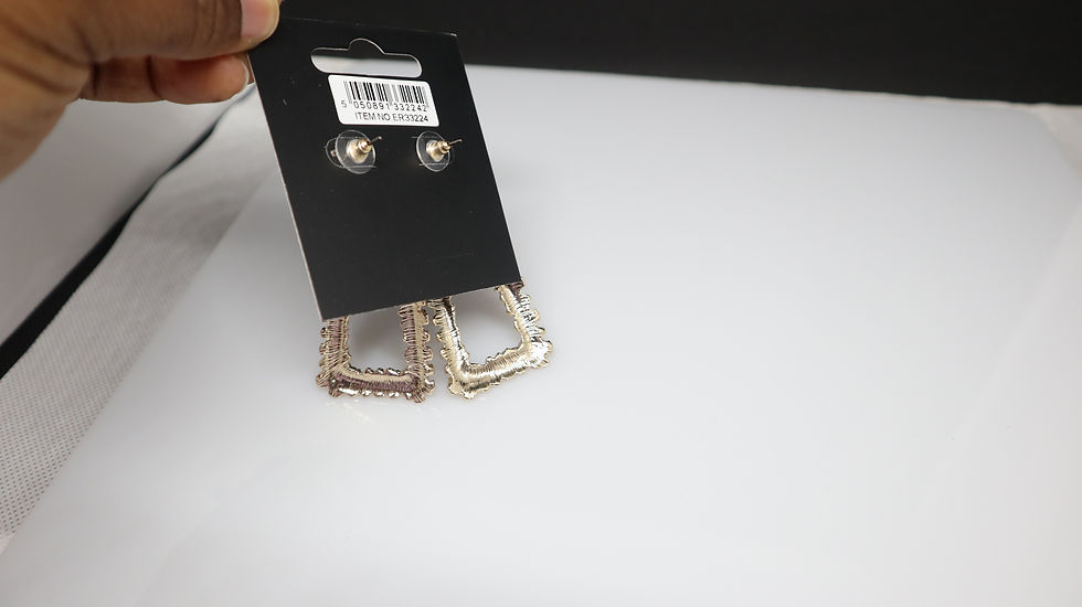 Miniaturebillede: Gold Shell Drop Earring
