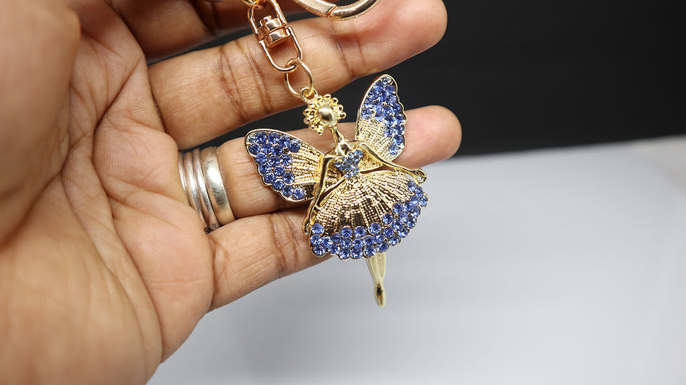 Miniaturbild: Fairy Keyring, Diamante Key Chain, Bag Charm, Keyring holder