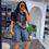 Thumbnail: Women’s Cargo Denim Short Side and Back Pockets