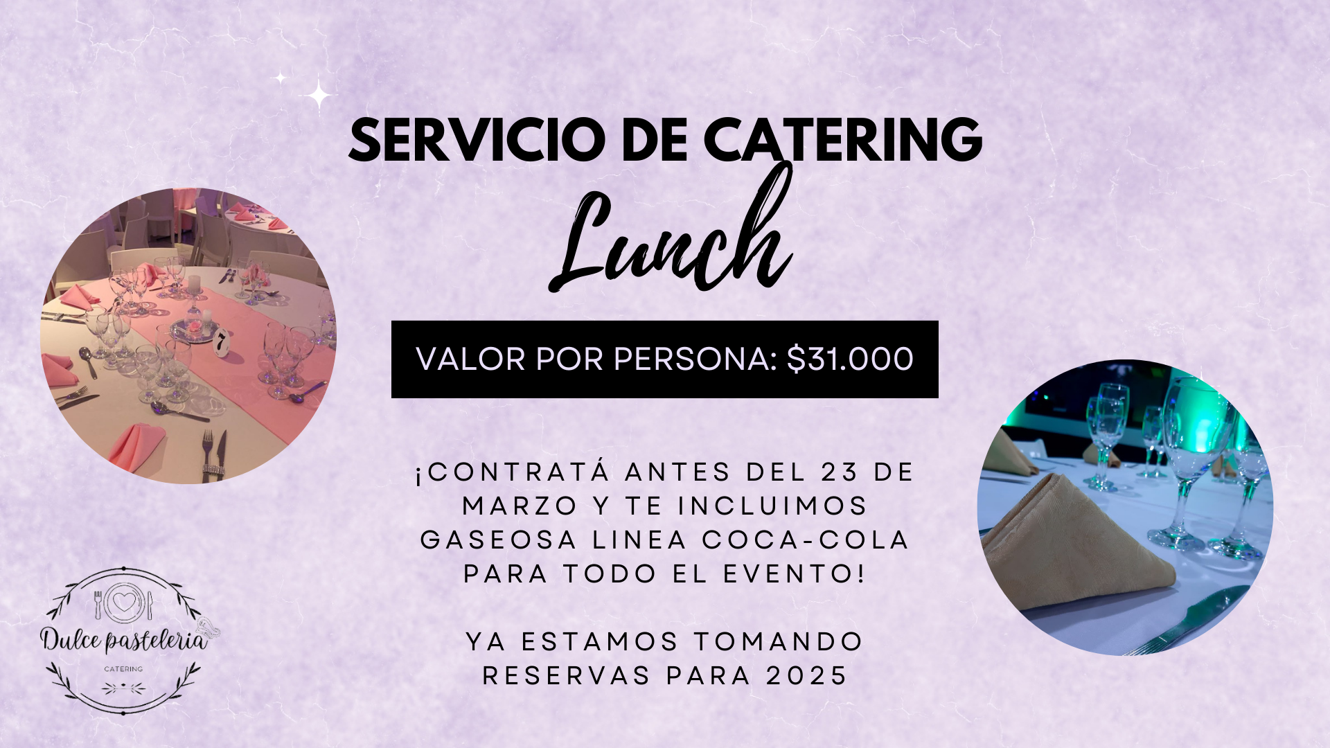 Servicio de catering Lunch