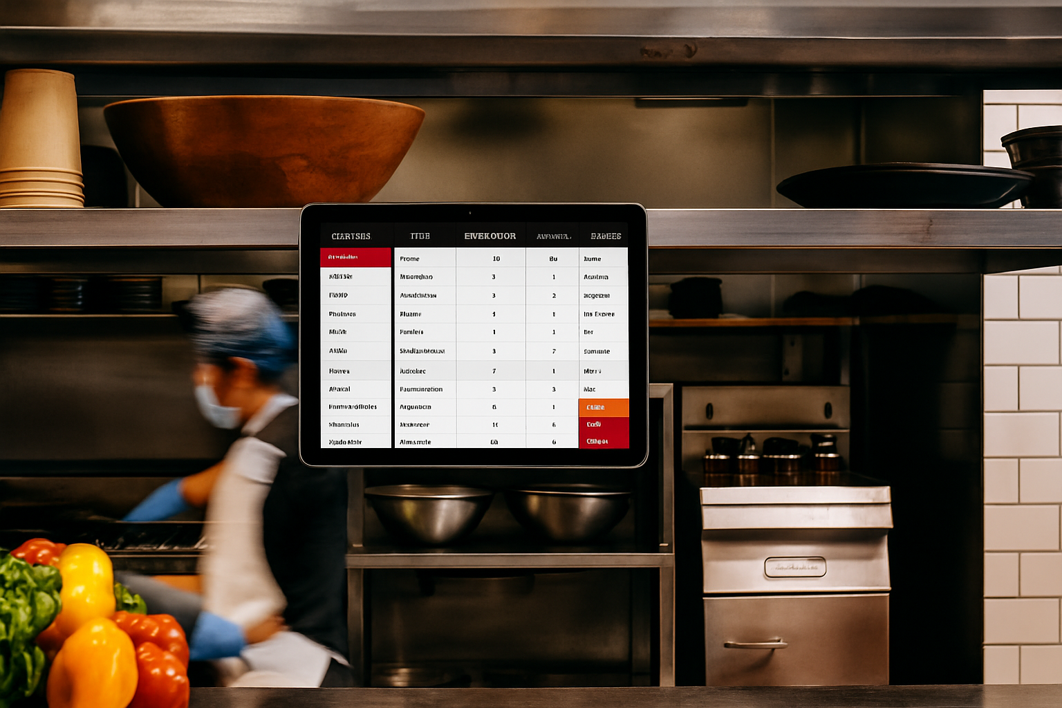 KDS system icon showing PlateScan integration for kitchen workflow