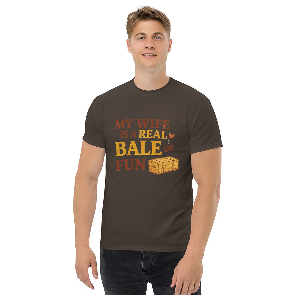 Thumbnail: My Wife is a Real Bale of Fun Unisex classic tee