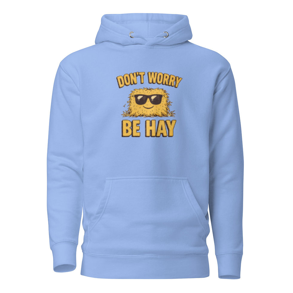 Thumbnail: Dont Worry Be Hay Unisex Hoodie