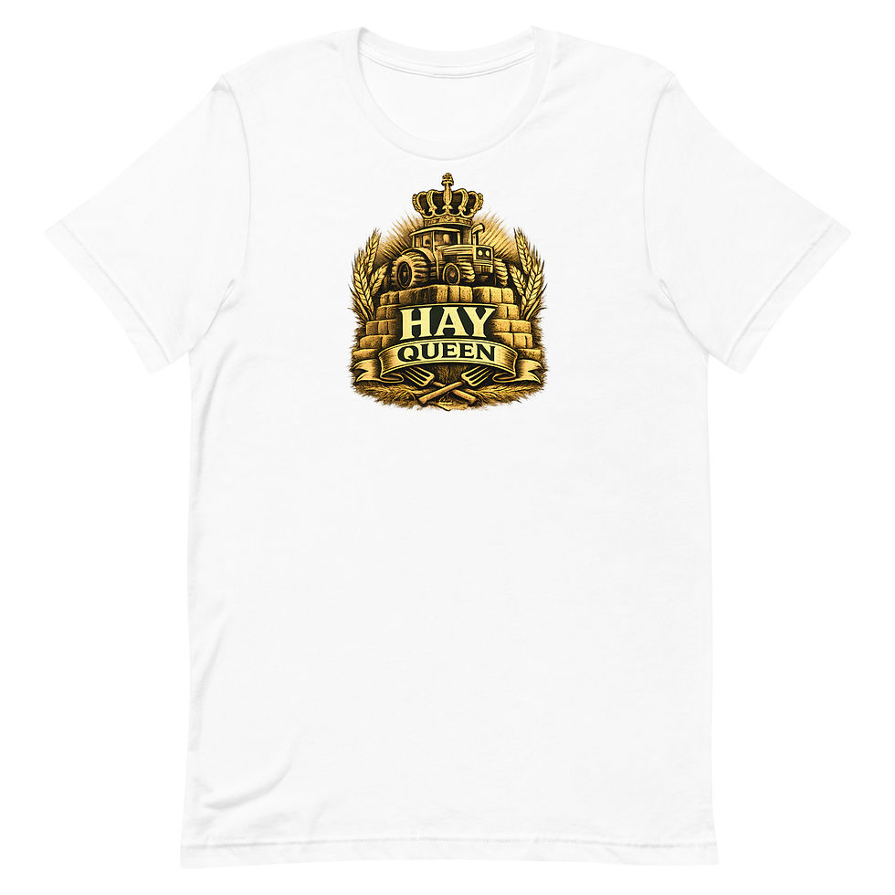 Thumbnail: Hay Queen Front Unisex t-shirt 