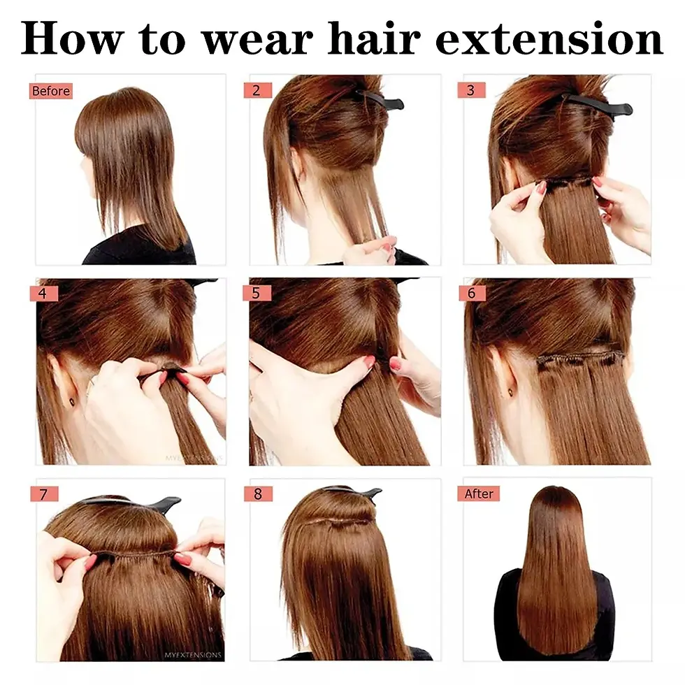 Thumbnail: 24Inchs 16 Clips in Hair Extensions Long Straight Hairstyle Synthetic Blonde