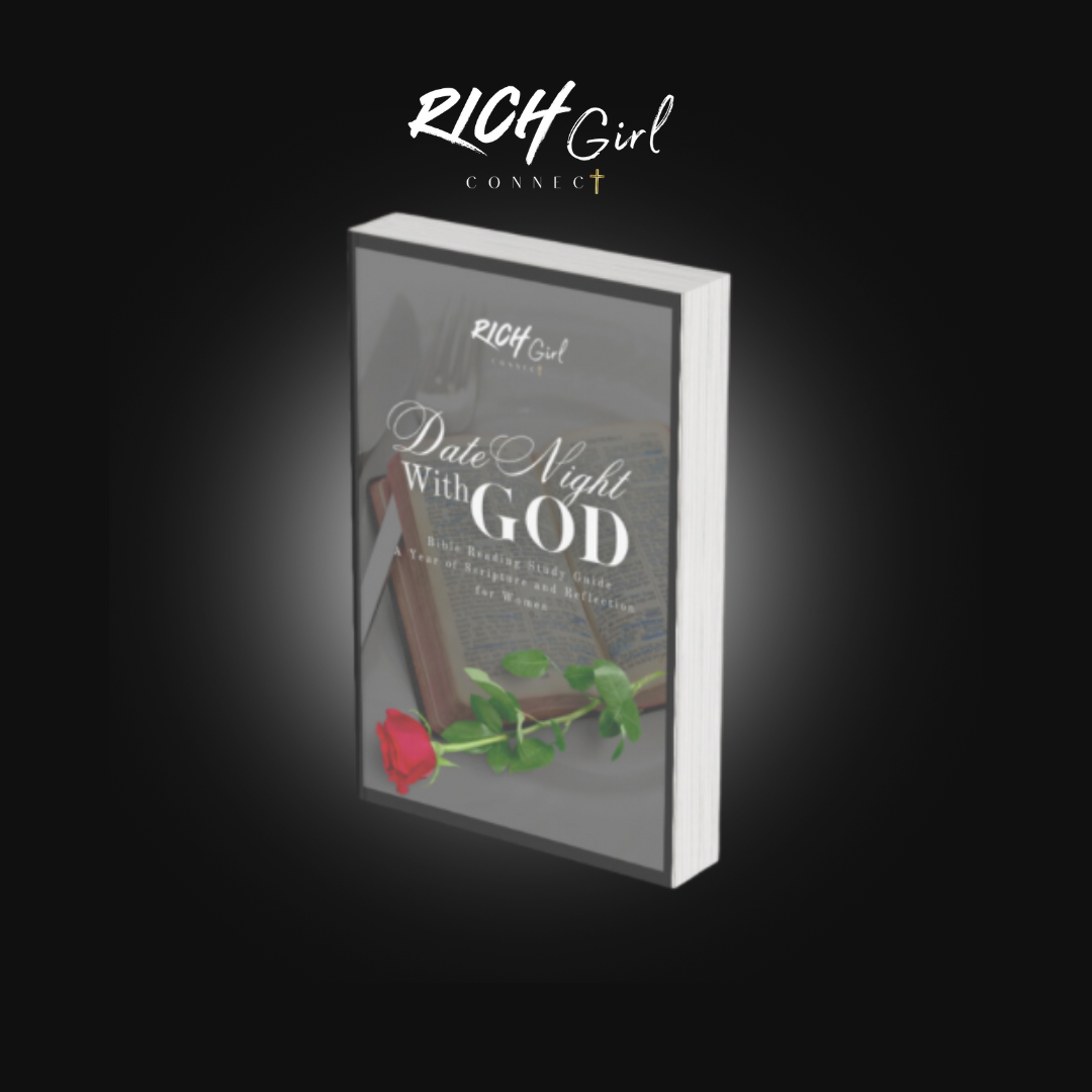 This image showcases the "Date Night with God" journal, a special space to deepen your relationship with God 