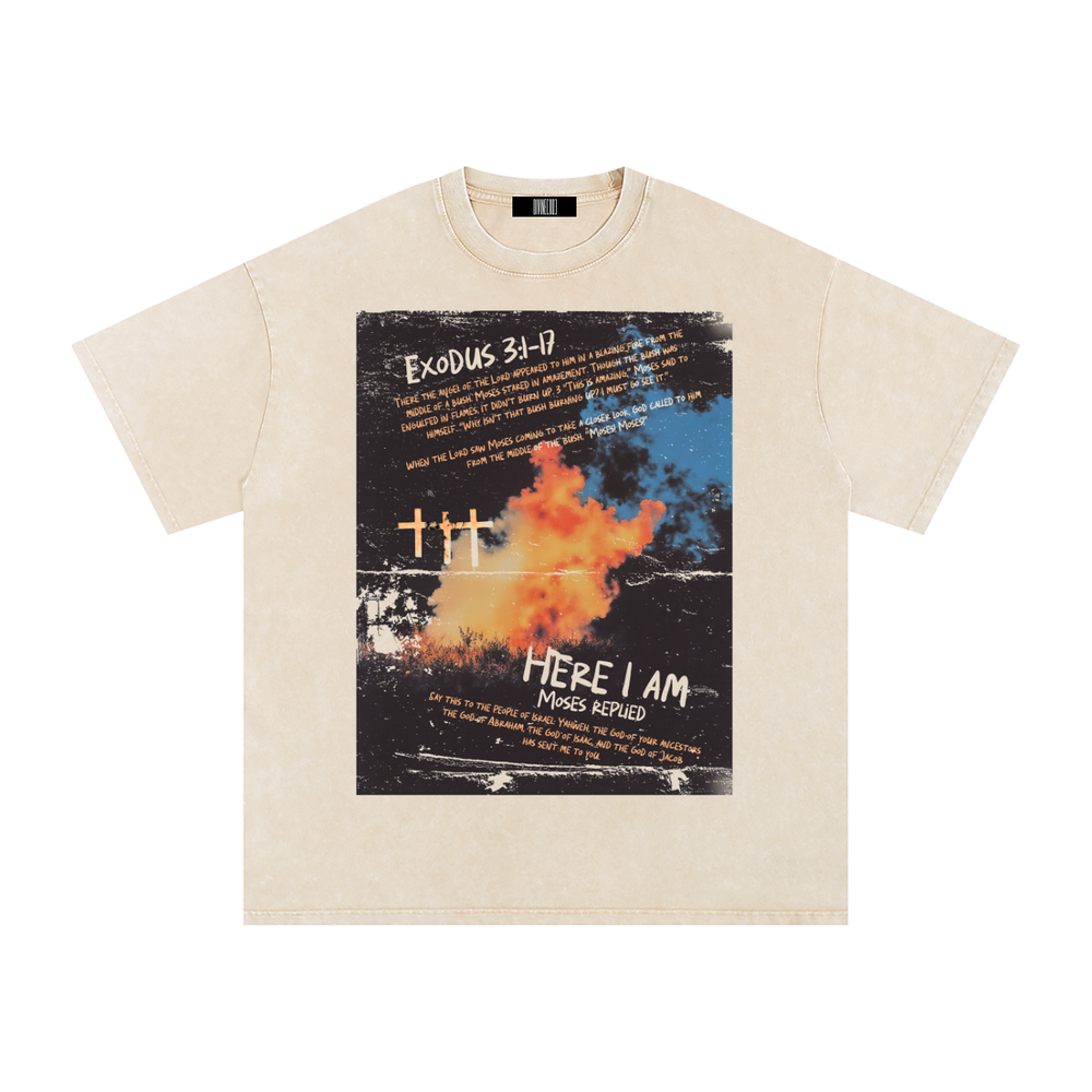 Divine Cod3 Washed Oversized Cotton Tee
