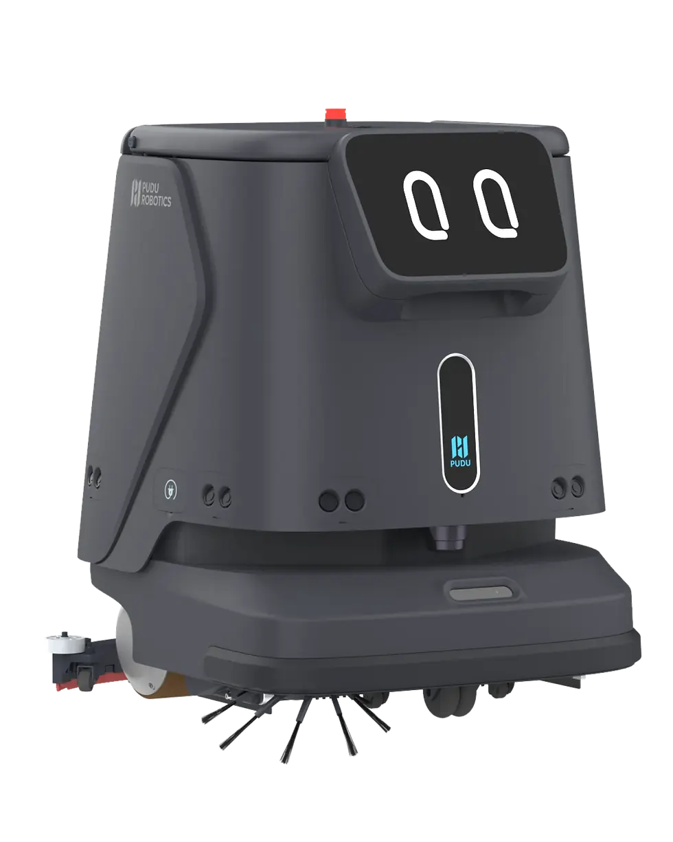Thumbnail: Pudu CC1 cleaning robot black 50 degrees view
