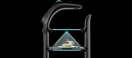 Pudu BellaBot Pro tray