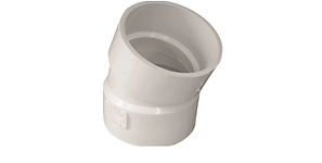 4" 22-1/2 Deg PVC Bend HXH
