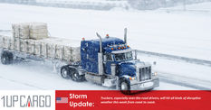 Stormy weather for US truckers this week from coast to coast