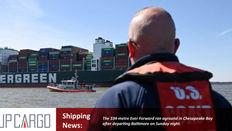 A year after Ever Given saga, another massive ship, the Ever Forward, has run aground in the US