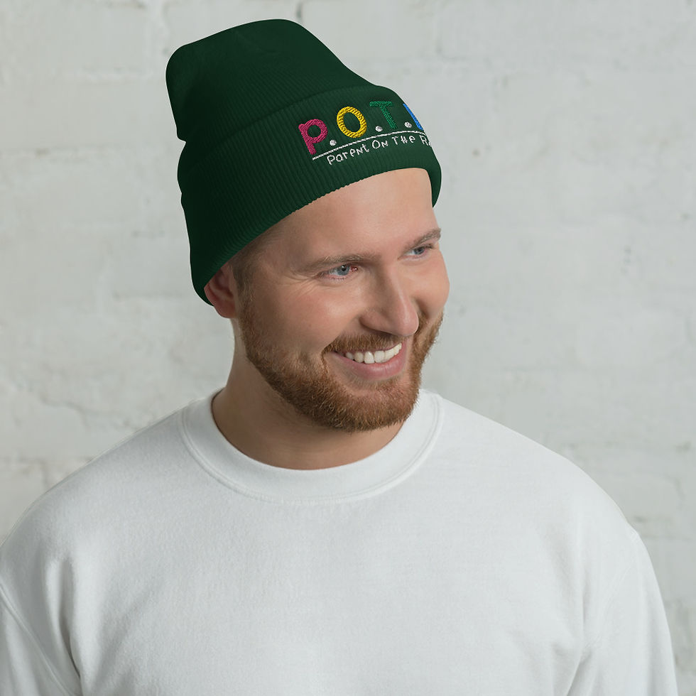 Thumbnail: Cuffed P.O.T.R (Parent On The Run) Beanie