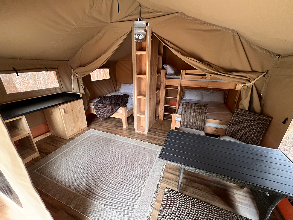 Large Safari Tent interior
