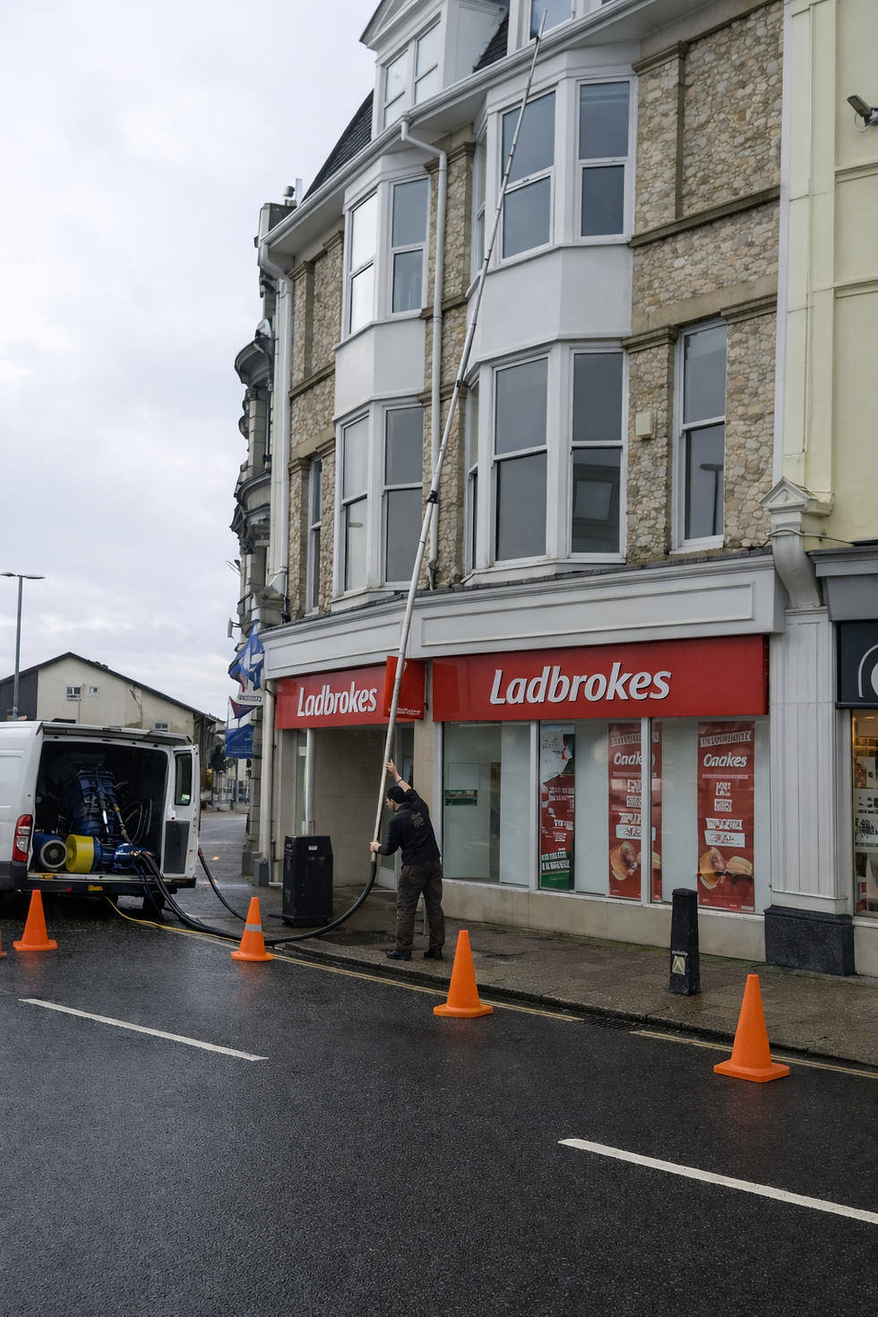 High level gutter clearance in Paignton.