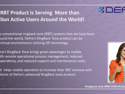 Defne’s RBT Product is Serving  More than Two Million Active Users Around the World!