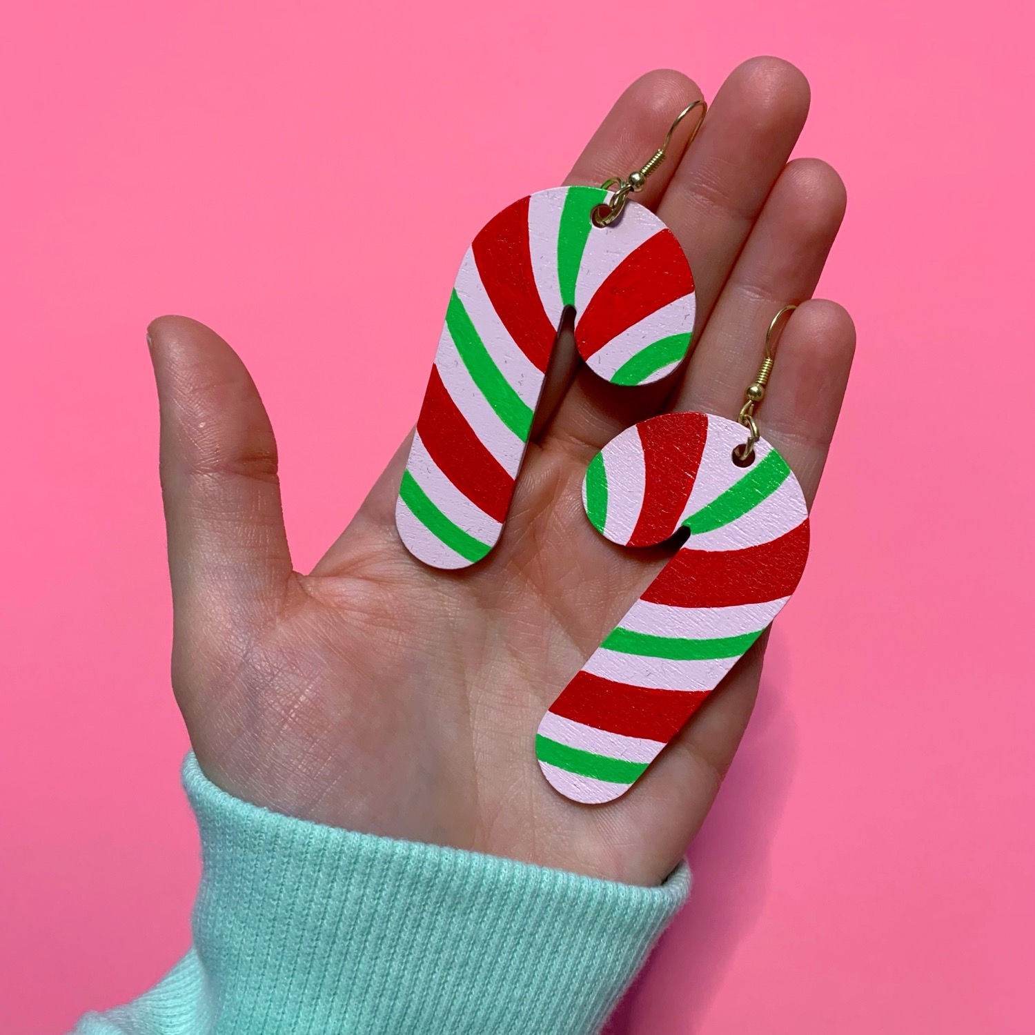 Classic Candy Cane Earrings