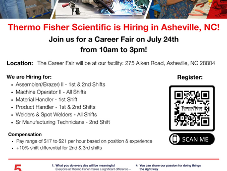 Thermo Fisher Scientific Is Hiring in Asheville