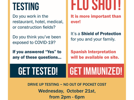 Get Tested for Covid-19 & Get Your Flu Shot in the Emma Neighborhood!