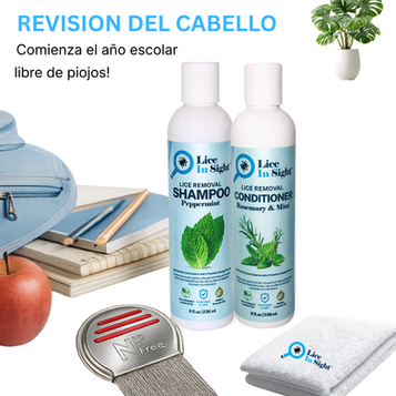 🍎 Revisión del cabello para el regreso a clases: ¡Empiece el año escolar sin piojos! 🎒
