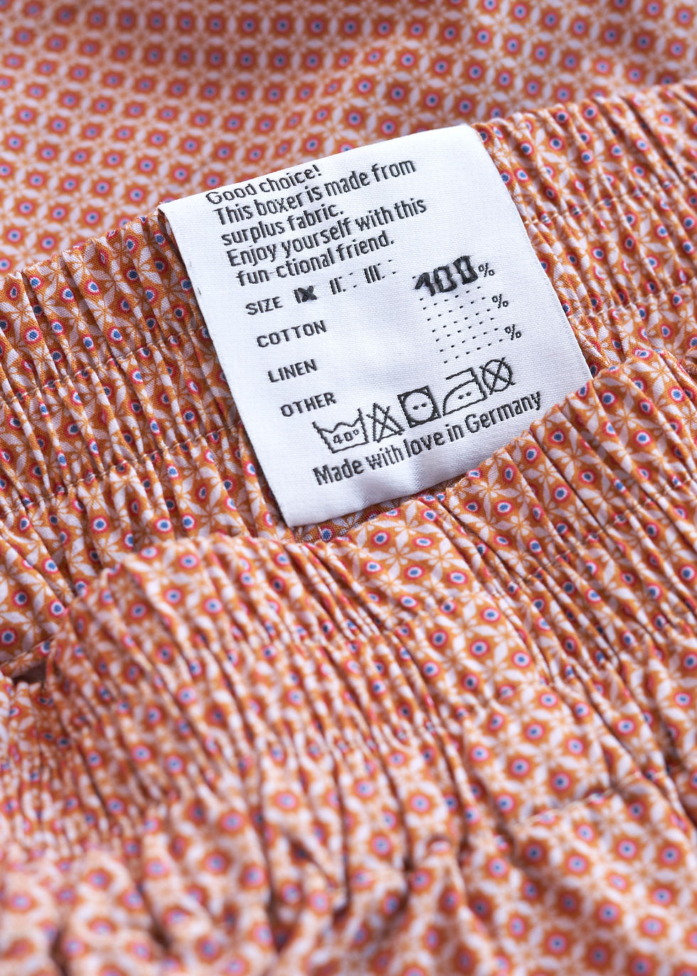 Miniaturbild: PURSIK.boxers – Long Terracotta Retro Print