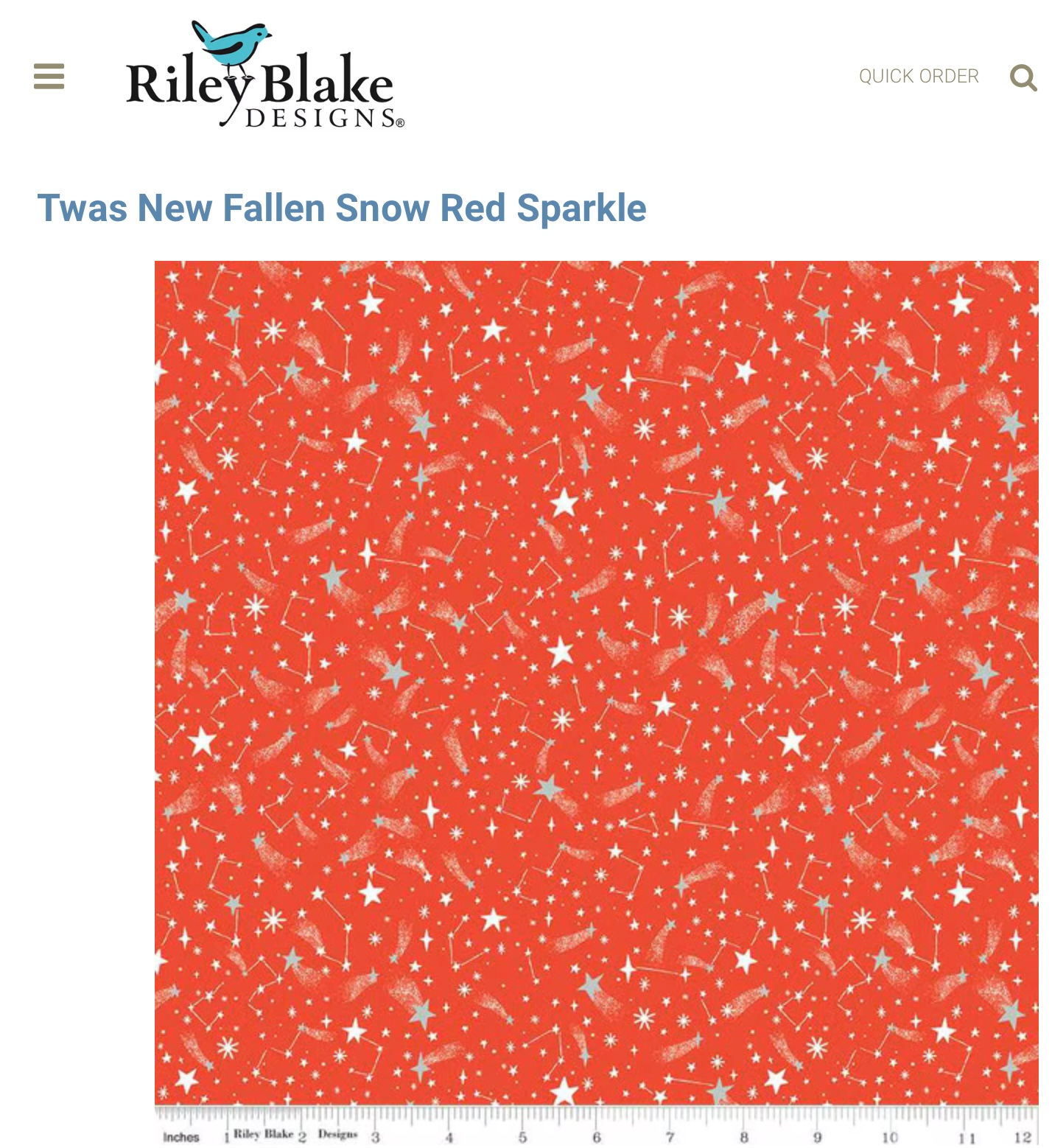 RBD- 003 Twas New Fallen Snow Red Sparkle