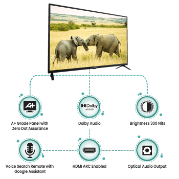 Thumbnail: Hyundai 108cm (43 Inch) 4k LED Android Smart TV