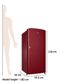 Thumbnail: Samsung 192 Litres 2 Star Direct Cool Single Door Refrigerator