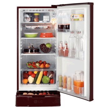 Thumbnail: LG 188 Litres 3 Star Direct Cool Inverter Single Door Refrigerator