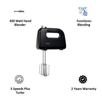 Thumbnail: Philips Daily Collection 300 Watts Hand Mixer