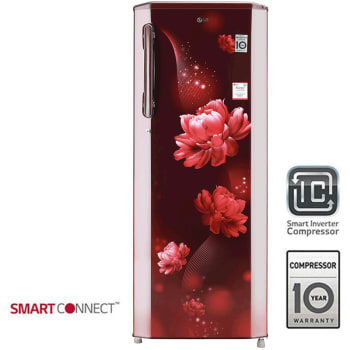 Thumbnail: LG 270 Litres 3 Star Direct Cool Inverter Single Door Refrigerator