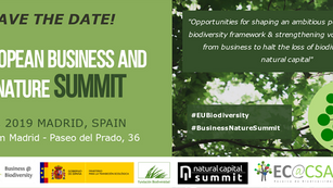 Natural Capital collaboration a topic for the agenda at the European Business and Nature Summit 2019