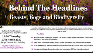 EVENT CANCELLED: Discussion on Beasts, Bogs and Biodiversity