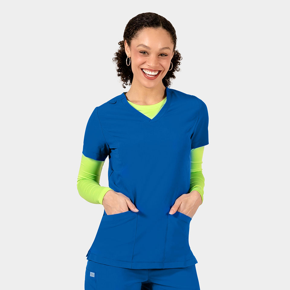 Thumbnail: Women's V Neck Scrub Top Style 4801