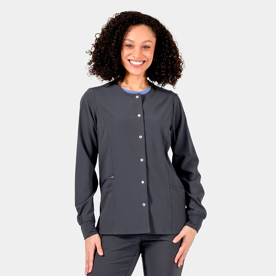 Thumbnail: Women's Snap Front Scrubs Jacket style 4811
