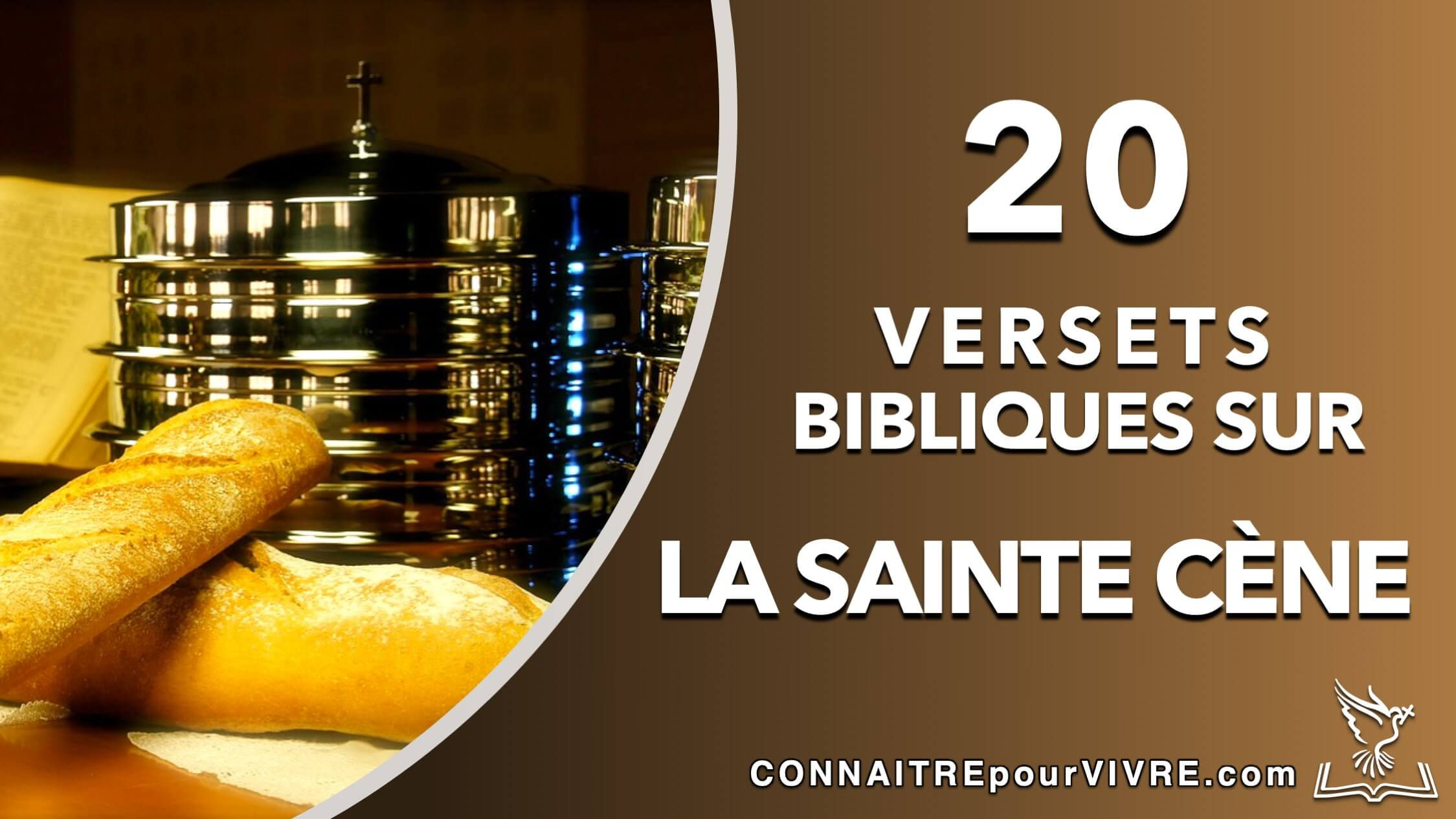 20 Versets bibliques sur la sainte cène